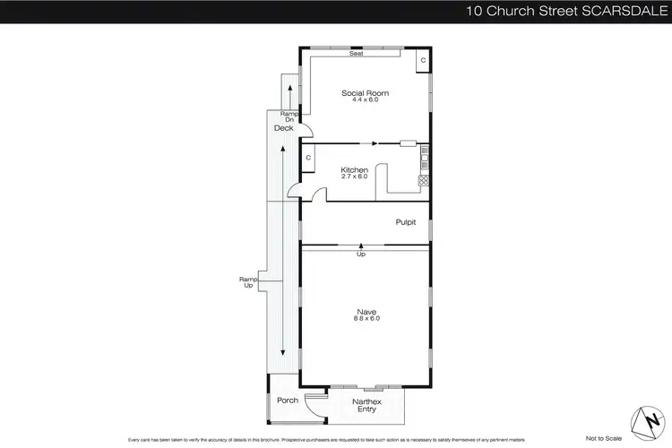 Floorplan of Homely house listing, 10 Church Street, Scarsdale VIC 3351