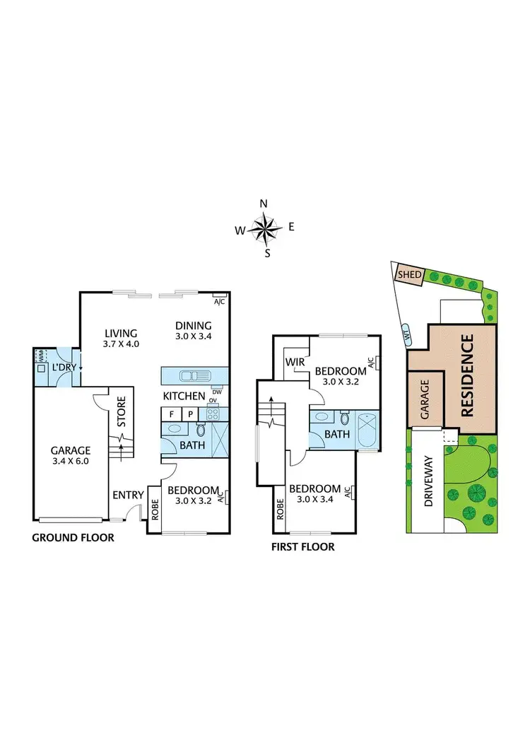 Floorplan of Homely townhouse listing, 4 Okeefe Street, Bellfield VIC 3081