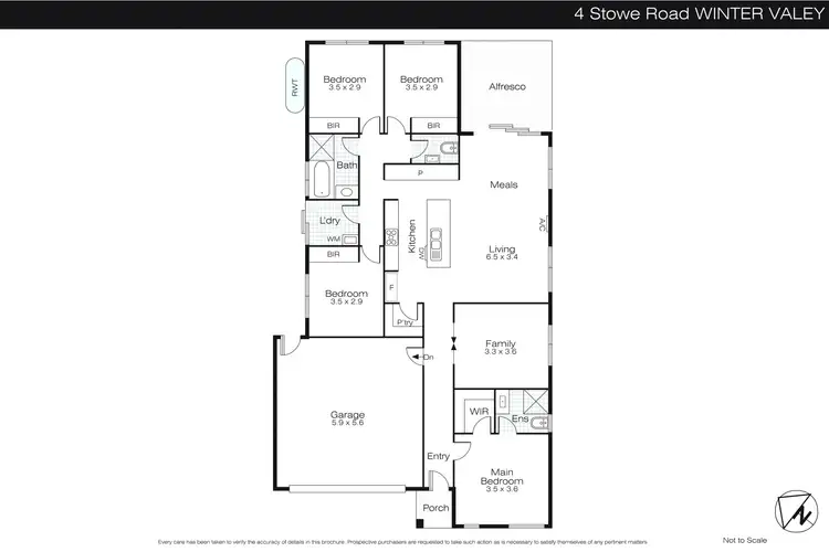 Floorplan of Homely house listing, 4 Stowe Road, Winter Valley VIC 3358