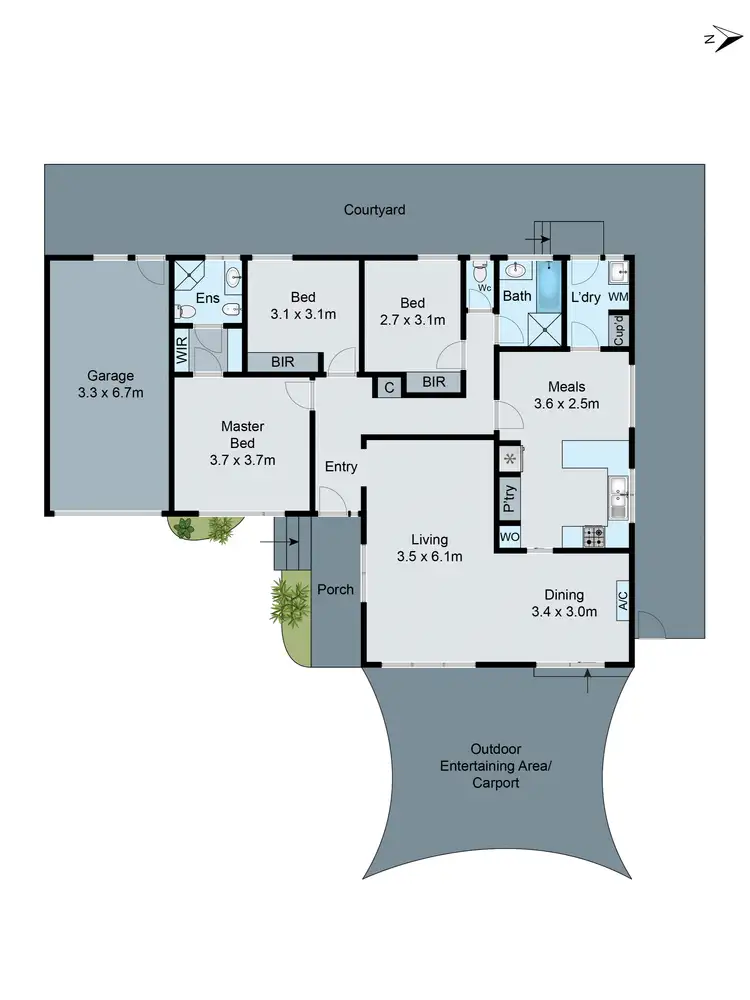 Floorplan of Homely unit listing, 2/137 Blackburn Road, Mount Waverley VIC 3149