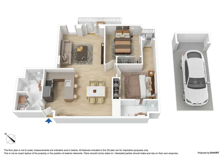 Floorplan of Homely apartment listing, 16/63 Dorcas Street, South Melbourne VIC 3205