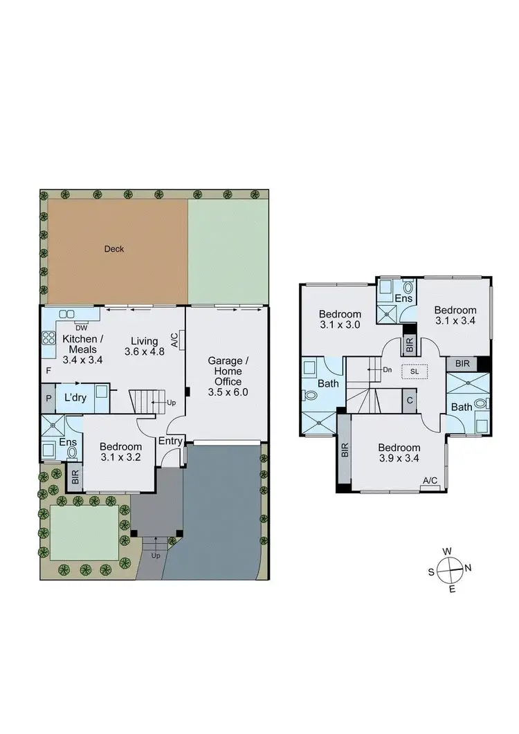 Floorplan of Homely townhouse listing, 33 Terrigal Street, Chadstone VIC 3148
