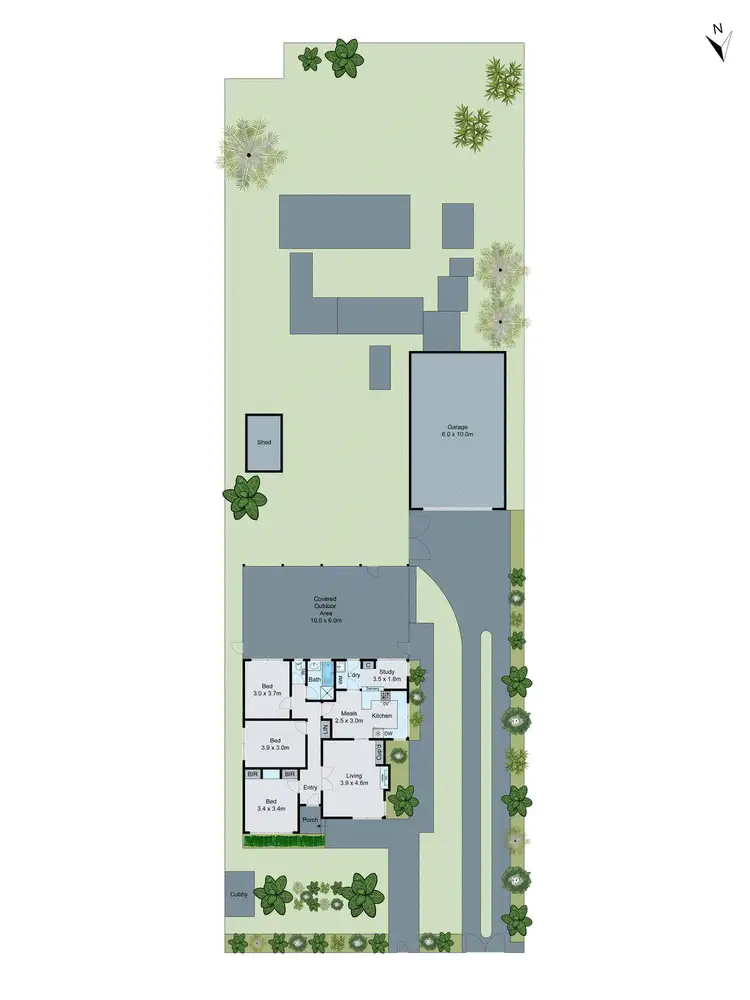 Floorplan of Homely house listing, 32 Inverness Street, Clarinda VIC 3169