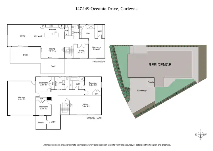 Floorplan of Homely house listing, 147-149 Oceania Drive, Curlewis VIC 3222