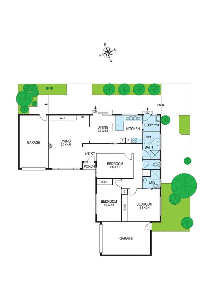 Floorplan of Homely unit listing, 2/44 Bendigo Avenue, Bentleigh VIC 3204