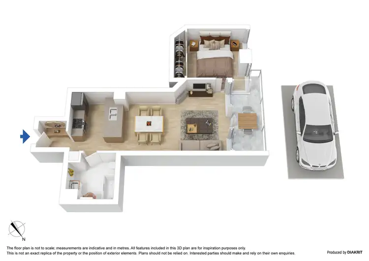 Floorplan of Homely apartment listing, 248/100 Kavanagh Street, Southbank VIC 3006