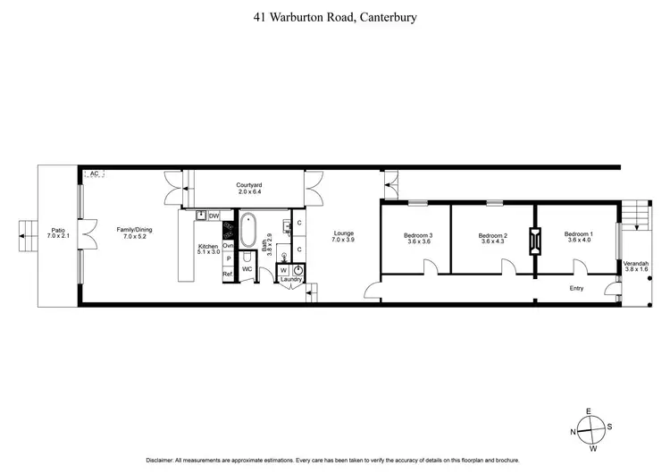 Floorplan of Homely house listing, 41 Warburton Road, Canterbury VIC 3126
