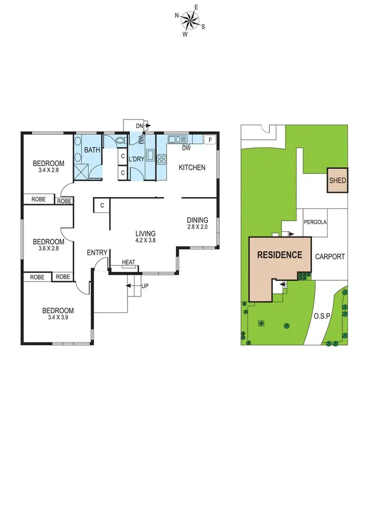 Floorplan of Homely house listing, 6 Osborne Avenue, Bentleigh VIC 3204
