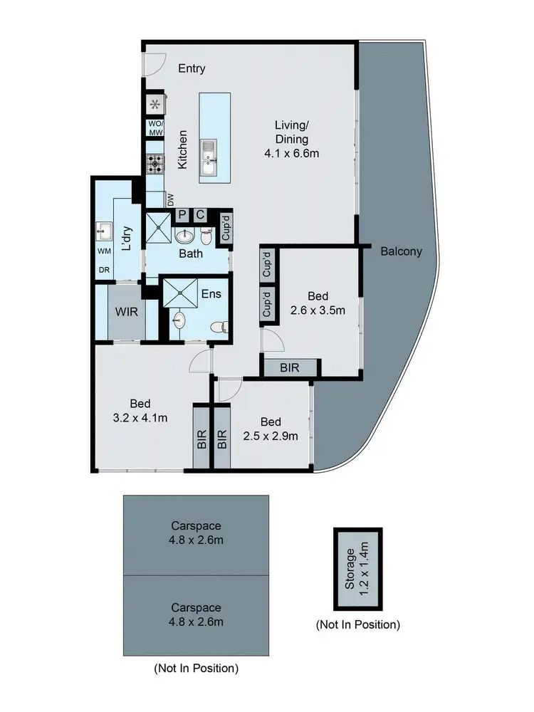Floorplan of Homely apartment listing, 503/89 Atherton Road, Oakleigh VIC 3166