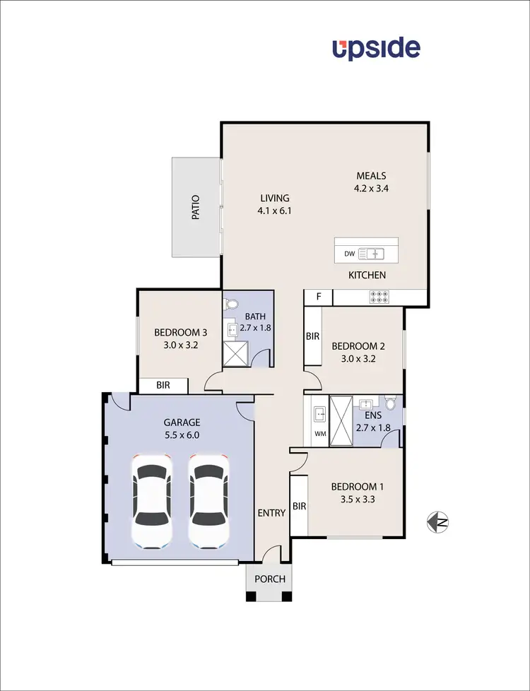 Floorplan of Homely townhouse listing, 22A Kooringa Court, Rosebud VIC 3939