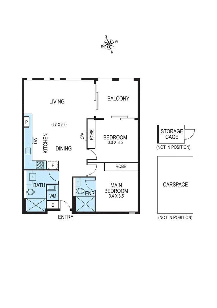 Floorplan of Homely apartment listing, 109/437 Bay Street, Brighton VIC 3186