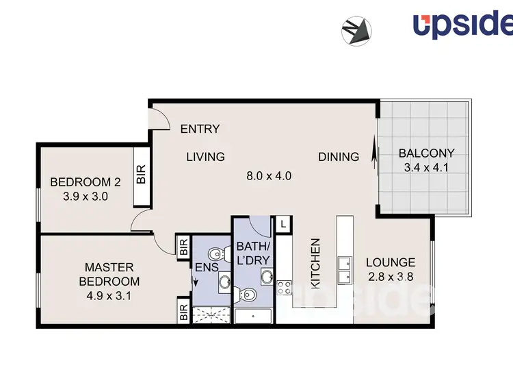 Floorplan of Homely apartment listing, 50/20 Federal Highway, Watson ACT 2602