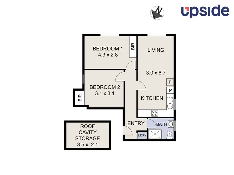 Floorplan of Homely unit listing, 12/51 Hampton Circuit, Yarralumla ACT 2600