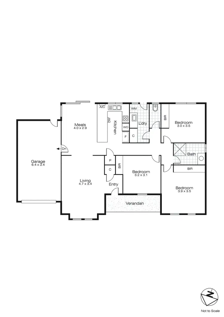 Floorplan of Homely townhouse listing, 1/24 Olympic Avenue, Mount Clear VIC 3350