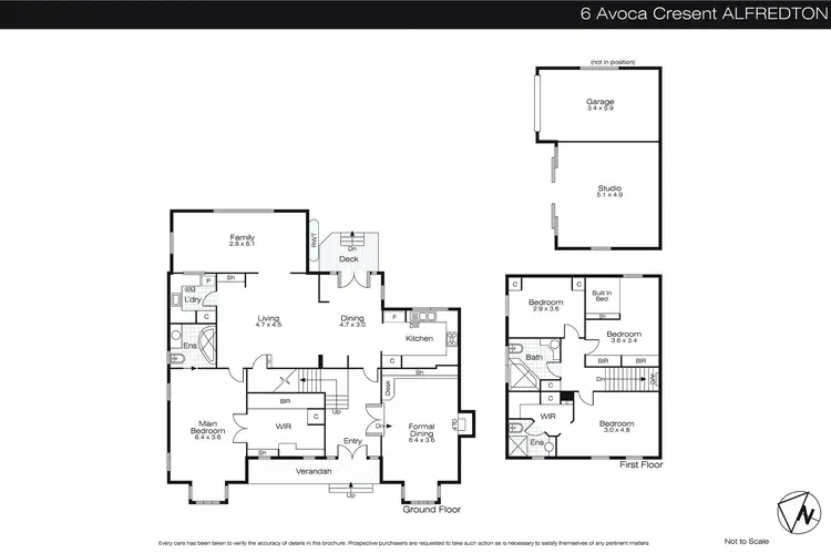 Floorplan of Homely house listing, 6 Avoca Crescent, Alfredton VIC 3350