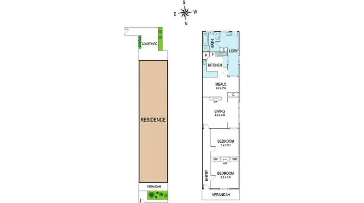Floorplan of Homely house listing, 8 Freeman Street, Fitzroy North VIC 3068