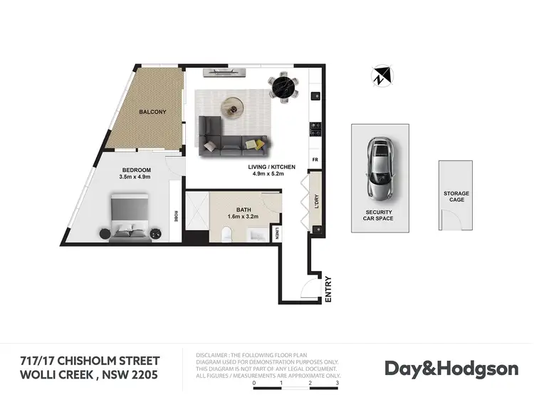 Floorplan of Homely apartment listing, 717/17 Chisholm Street, Wolli Creek NSW 2205