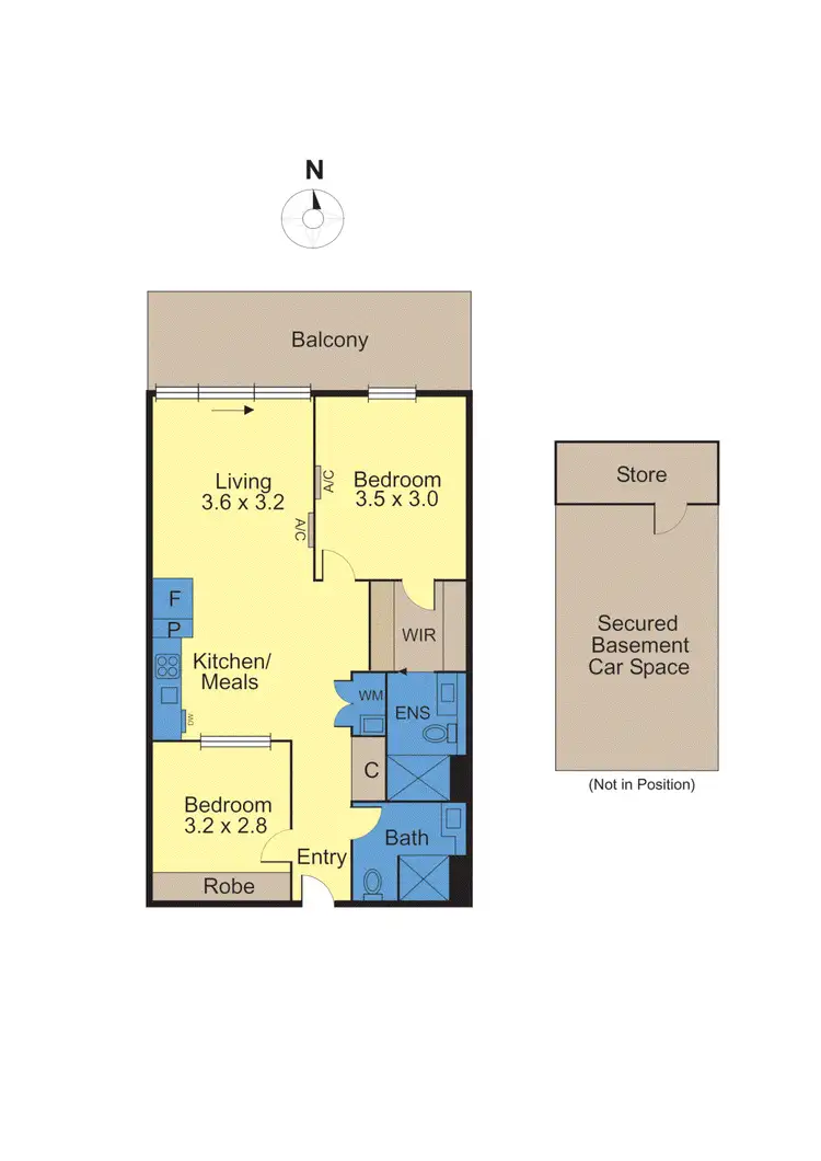 Floorplan of Homely apartment listing, 502/81-83 Riversdale Road, Hawthorn VIC 3122