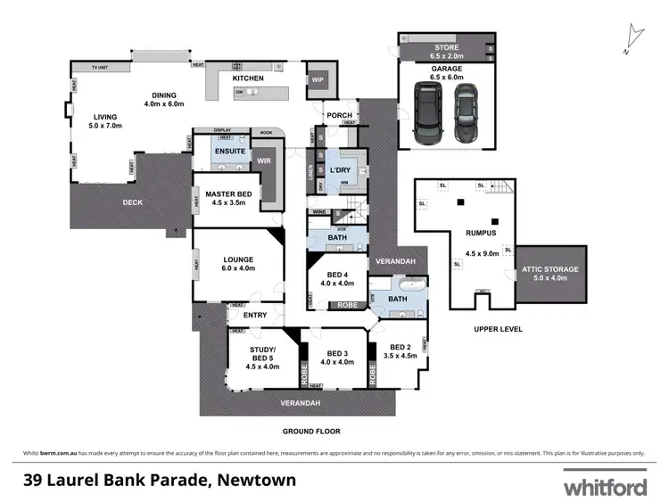 Floorplan of Homely house listing, 39 Laurel Bank Parade, Newtown VIC 3220