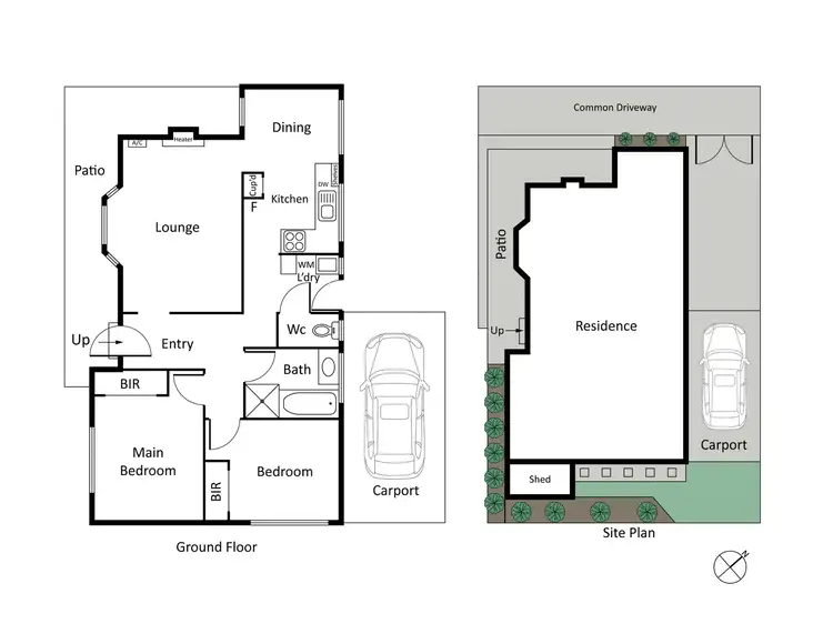 Floorplan of Homely unit listing, 2/1A Girvan Grove, Point Lonsdale VIC 3225
