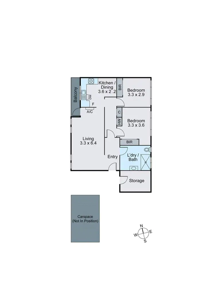 Floorplan of Homely apartment listing, 4/1421 High Street, Glen Iris VIC 3146