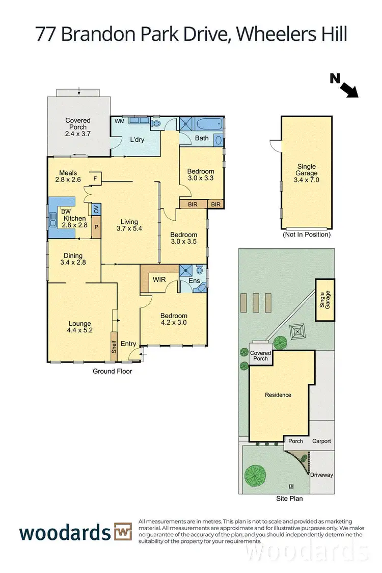 Floorplan of Homely house listing, 77 Brandon Park Drive, Wheelers Hill VIC 3150