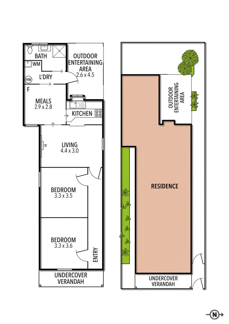 Floorplan of Homely house listing, D206/42 Rupert Street, Collingwood VIC 3066