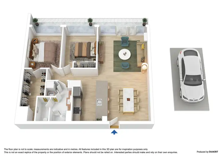 Floorplan of Homely apartment listing, 516/83 Queensbridge Street, Southbank VIC 3006