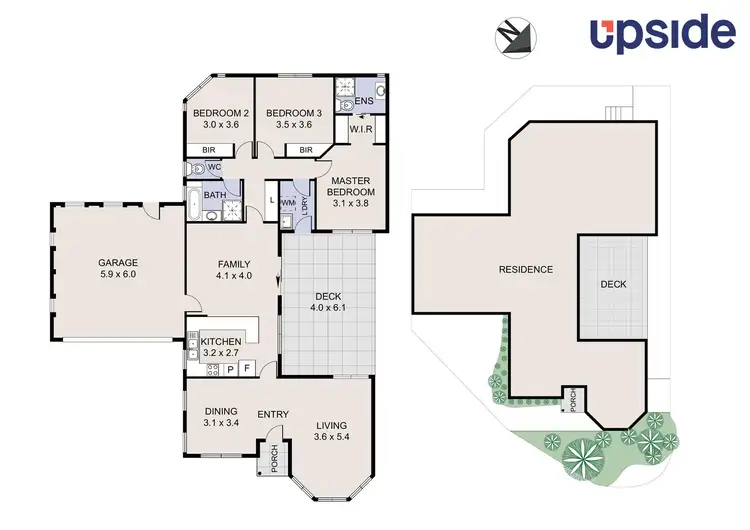 Floorplan of Homely townhouse listing, 1/110 Lampard Circuit, Bruce ACT 2617