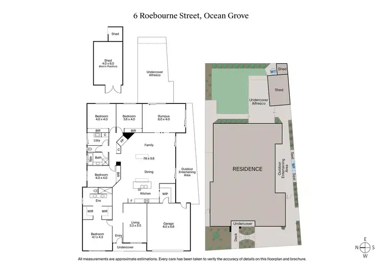 Floorplan of Homely house listing, 6 Roebourne Street, Ocean Grove VIC 3226