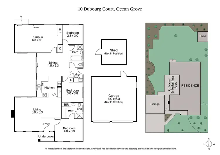 Floorplan of Homely house listing, 10 Dubourg Court, Ocean Grove VIC 3226