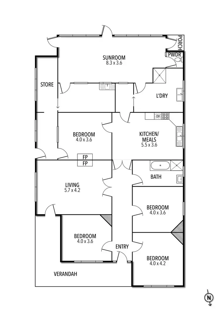 Floorplan of Homely house listing, 111 The Parade, Ascot Vale VIC 3032