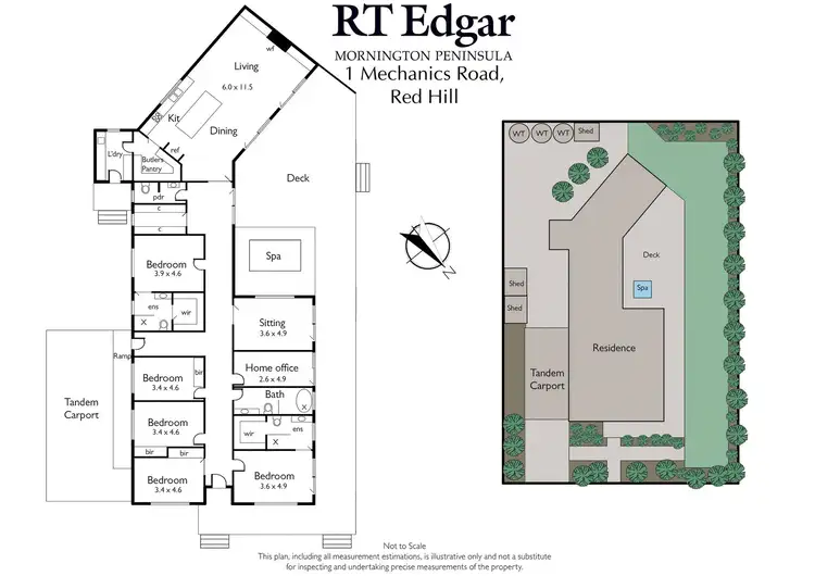 Floorplan of Homely house listing, 1 Mechanics Road, Red Hill VIC 3937