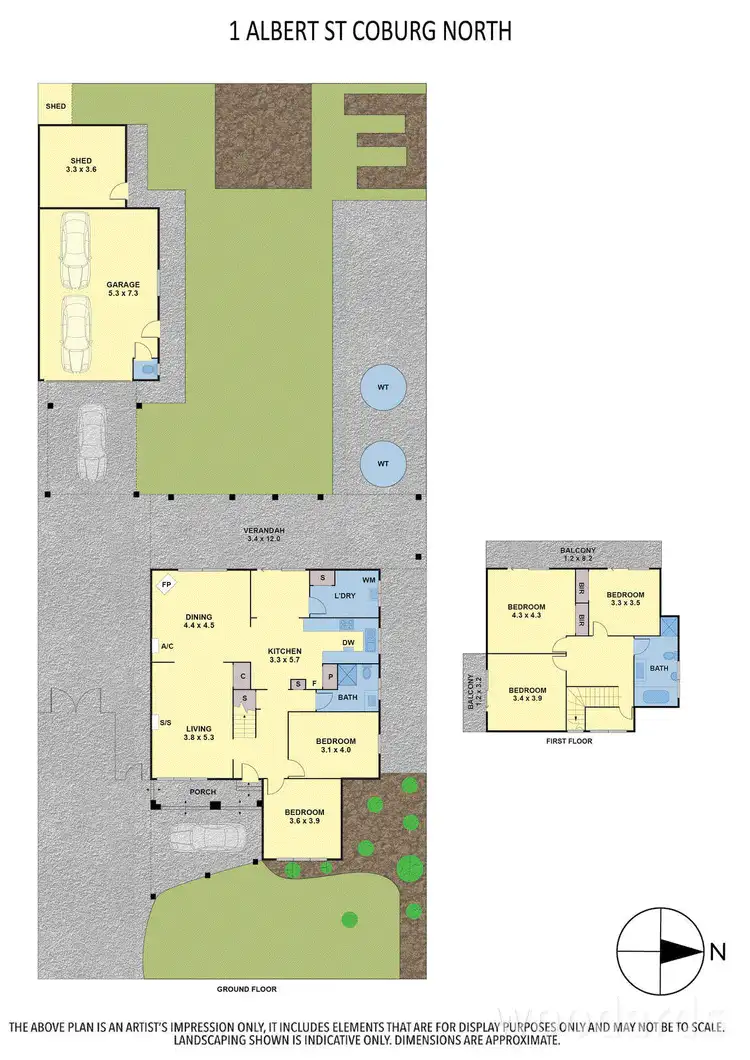 Floorplan of Homely house listing, 1 Albert Street, Coburg North VIC 3058