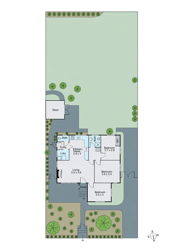 Floorplan of Homely house listing, 302/70 Bolwarra Street, Chadstone VIC 3148