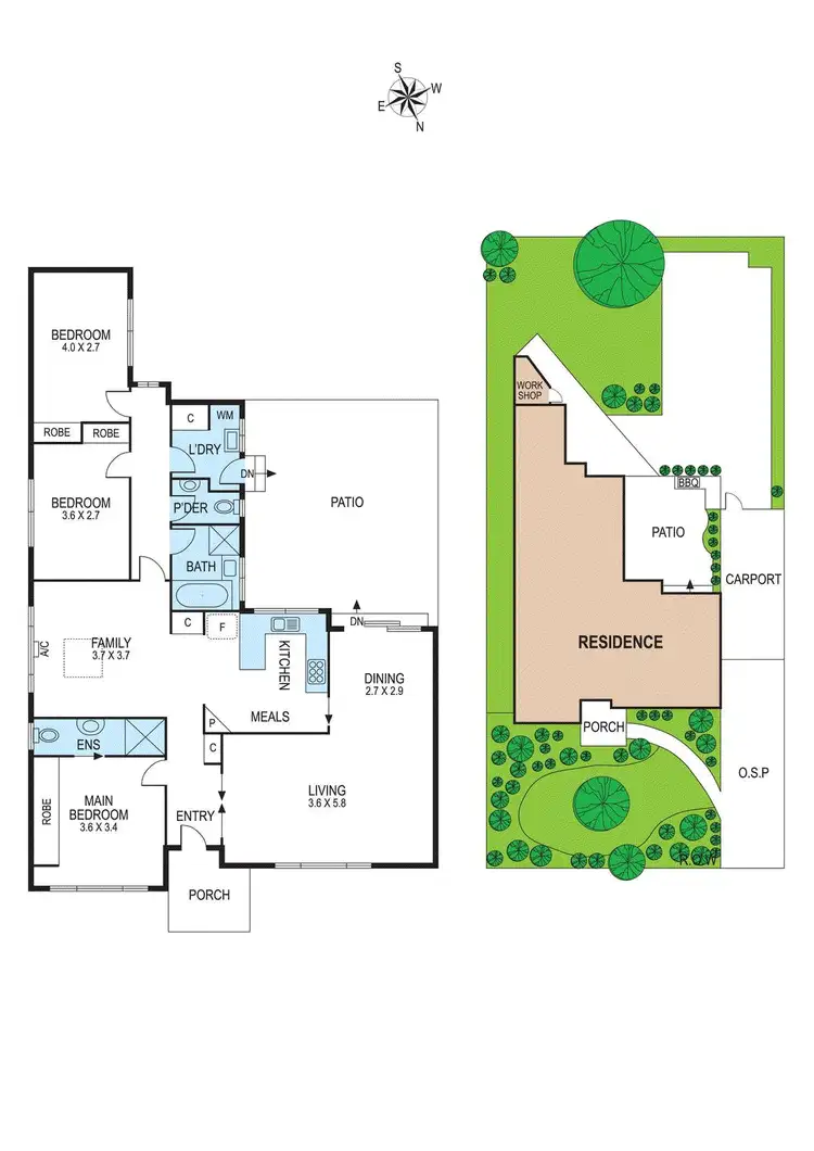 Floorplan of Homely house listing, 16 Pasadena Crescent, Bentleigh East VIC 3165