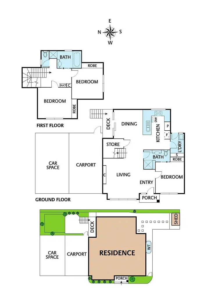 Floorplan of Homely townhouse listing, 2/1252 Main Road, Eltham VIC 3095