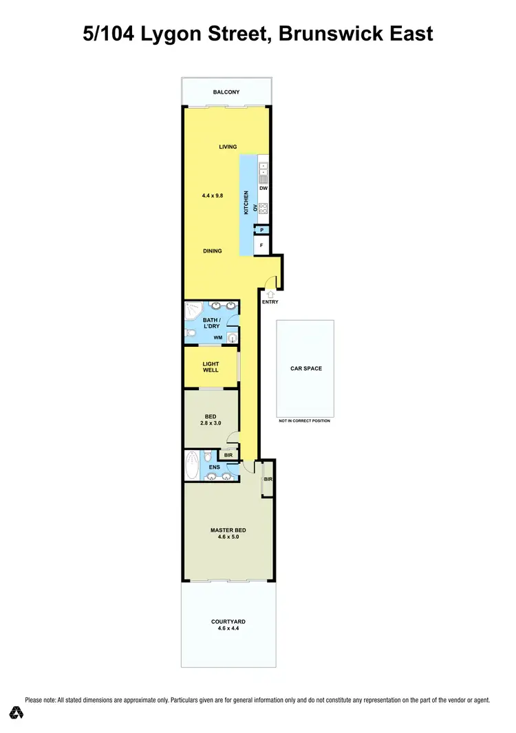 Floorplan of Homely apartment listing, 5/104 Lygon Street, Brunswick East VIC 3057