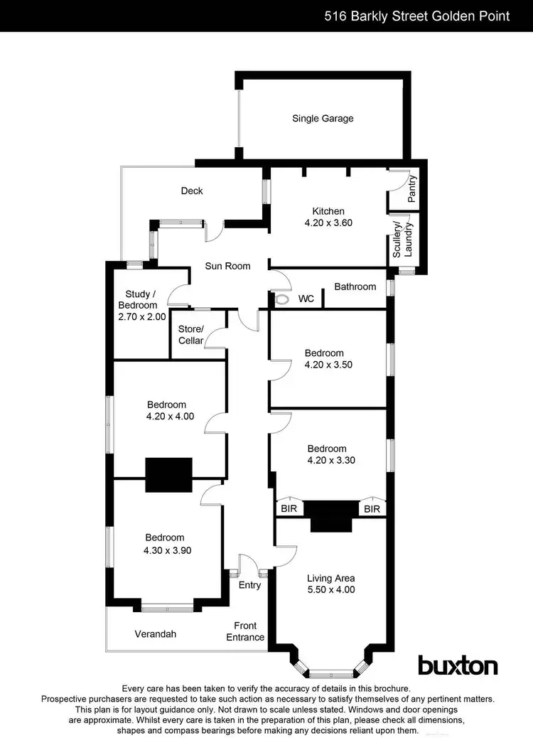Floorplan of Homely house listing, 516 Barkly Street, Golden Point VIC 3350