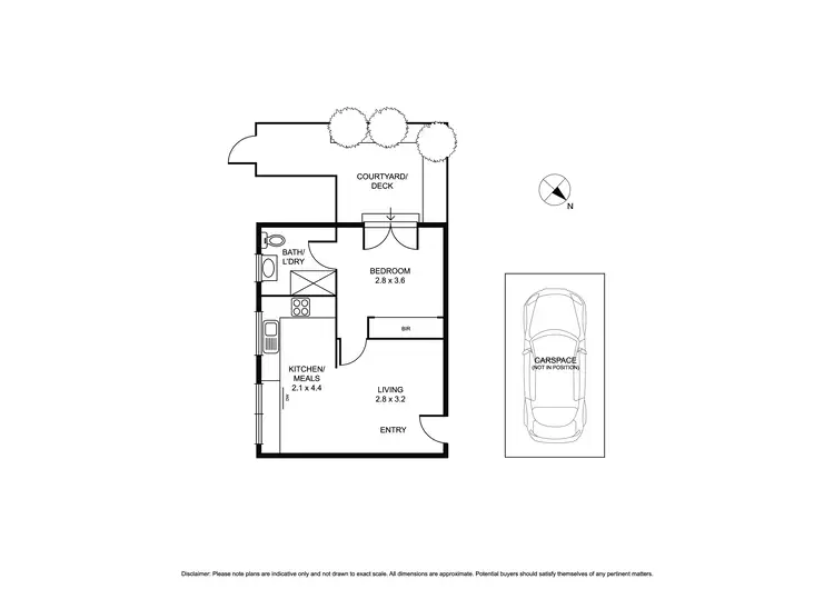 Floorplan of Homely apartment listing, 4/25 Bendigo Avenue, Elwood VIC 3184