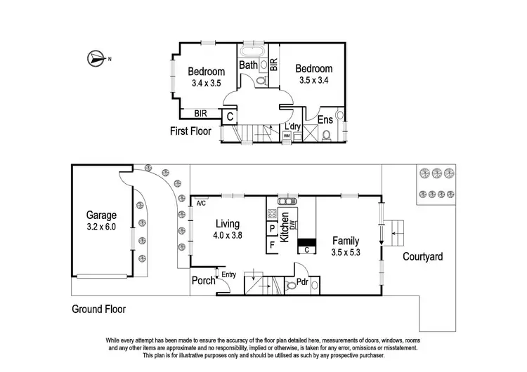 Floorplan of Homely unit listing, 5/68 Yarra Street, Heidelberg VIC 3084