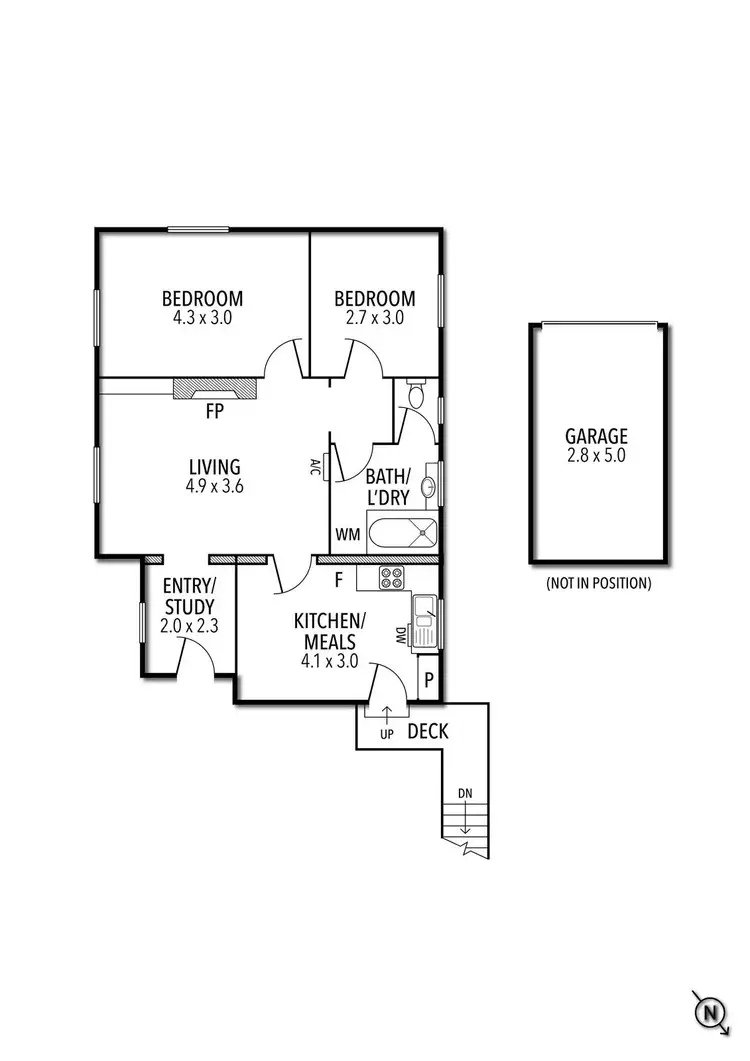 Floorplan of Homely apartment listing, 2/189 Park Drive, Parkville VIC 3052