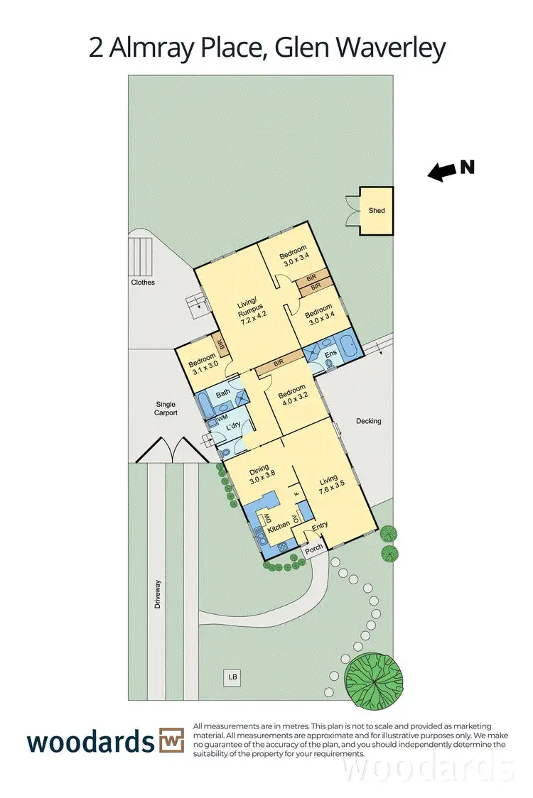 Floorplan of Homely house listing, 2 Almray Place, Glen Waverley VIC 3150