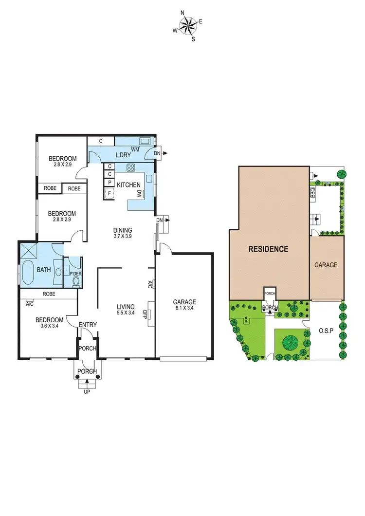 Floorplan of Homely unit listing, 3a Marquis Road, Bentleigh VIC 3204