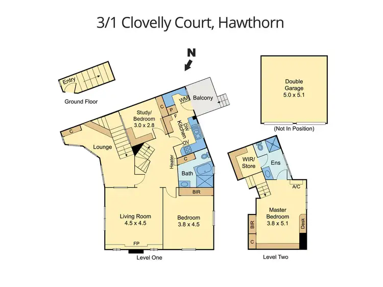 Floorplan of Homely unit listing, 3/1 Clovelly Court, Hawthorn VIC 3122