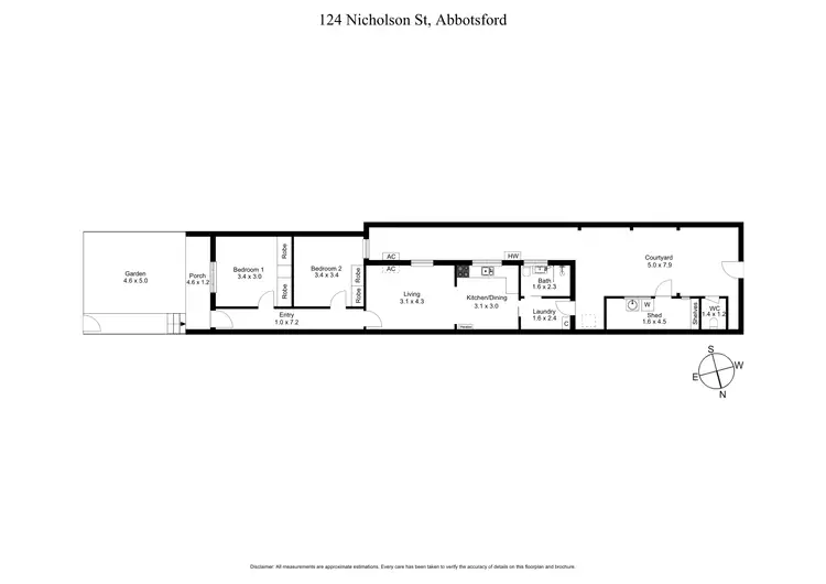 Floorplan of Homely house listing, 124 Nicholson Street, Abbotsford VIC 3067