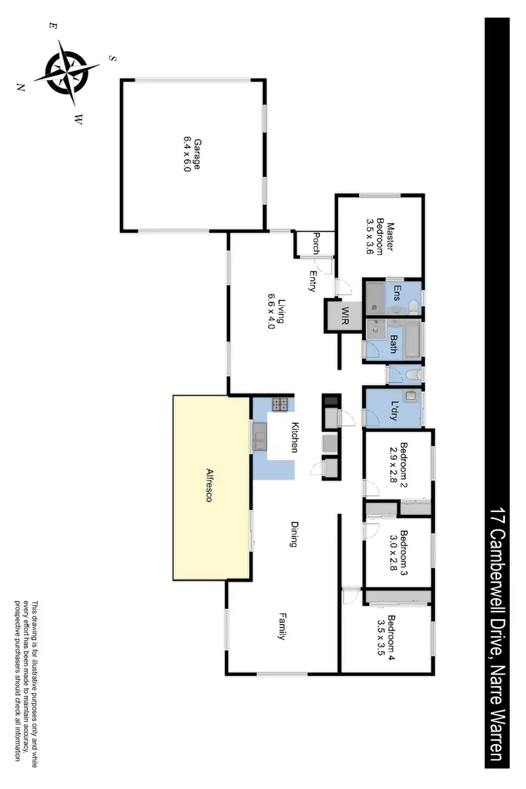 Floorplan of Homely house listing, 17 Camberwell Drive, Narre Warren VIC 3805