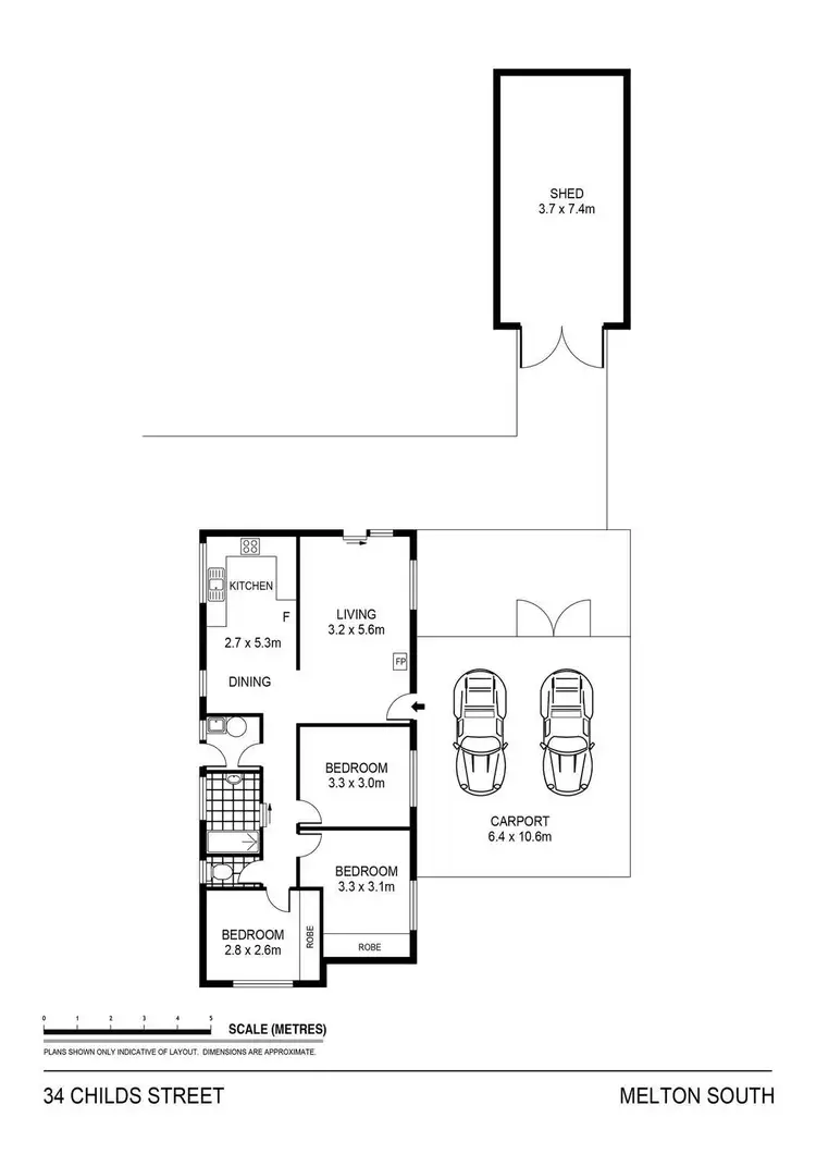 Floorplan of Homely house listing, 34 Childs Street, Melton South VIC 3338