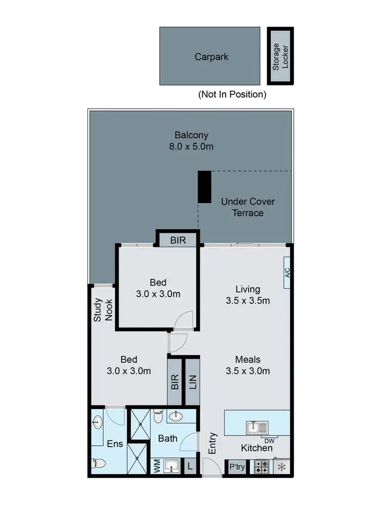 Floorplan of Homely apartment listing, 125/59 Autumn Terrace, Clayton South VIC 3169