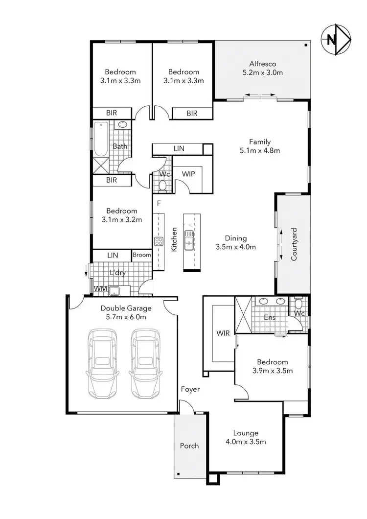 Floorplan of Homely house listing, 75 Shortridge Drive, Lucas VIC 3350